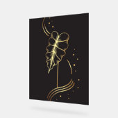 Gouden muur kunst acryl bord (Hoek)