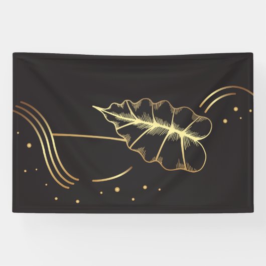 Gouden muur kunst spandoek (Horizontaal)