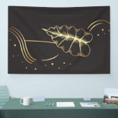 Gouden muur kunst spandoek (Beurs)