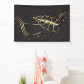 Gouden muur kunst spandoek (Insitu)