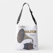 Gouden muziek crossbody tas (Achterkant)