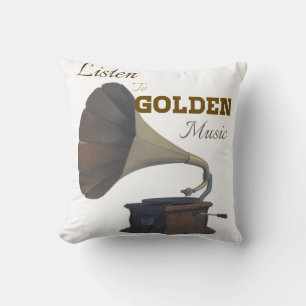 Gouden muziek kussen