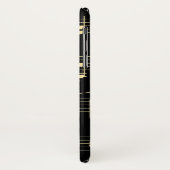 Gouden muziek op zwart Case-Mate iPhone case (Achterkant/links)