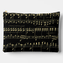 Gouden muziek op zwart etui