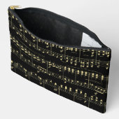 Gouden muziek op zwart etui (Open)