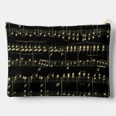 Gouden muziek op zwart etui (Achterkant)