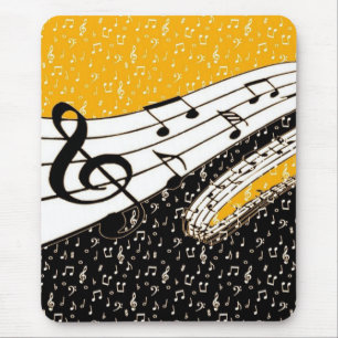Gouden muziek thema muismat