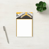 Gouden muziek thema post-it® notes (Kantoor)