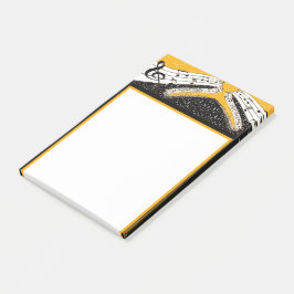 Gouden muziek thema post-it® notes