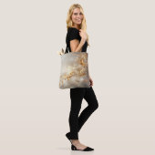 Gouden muzieknoten Digitale kunst Tote Bag (Op model)