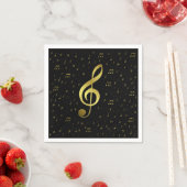 gouden muzieknoten servetten (Insitu)