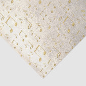 gouden muziekpatroon tissuepapier (Detail)