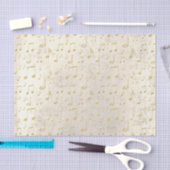 gouden muziekpatroon tissuepapier (Craft)