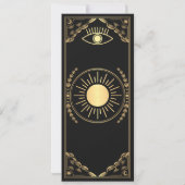  Gouden Mystieke Tarot Kaart Save the Date (Achterkant)