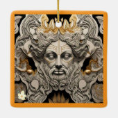 "Gouden mythologie" Keramisch Ornament (Achterkant)