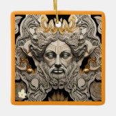 "Gouden mythologie" Keramisch Ornament (Voorkant)