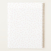 Gouden naaischaren & shabby chic bloemrozen planner (Achterkant)