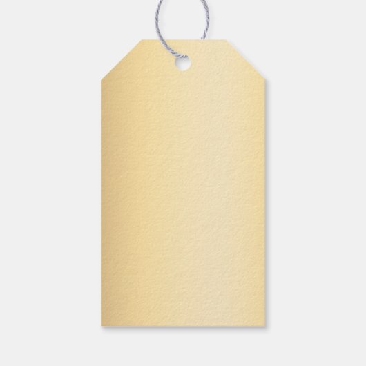 Gouden naam handtekening bedrijf logo hang label cadeaulabel (Achterkant)