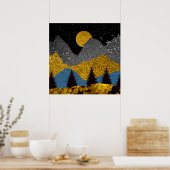 Gouden Nacht Poster (Keuken)