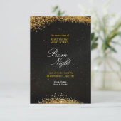 Gouden Nacht van Elegantie Kaart (Staand voorkant)