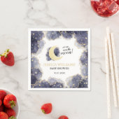 gouden nachtelijke maandoekjes baby shower servet (Insitu)