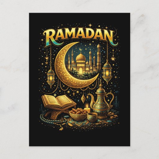Gouden Nachten van Ramadan Briefkaart (Voorkant)