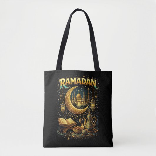 Gouden Nachten van Ramadan Tote Bag (Voorkant)