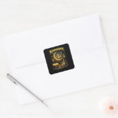 Gouden Nachten van Ramadan Vierkante Sticker (Envelop)