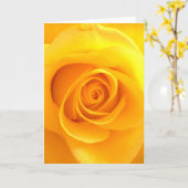 Gouden nam Wenskaart toe Kaart (Gele Bloem)