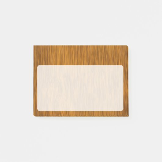 Gouden namaak ruw hout achtergrond post-it® notes (Voorkant)
