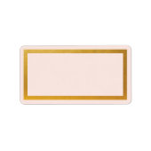 Gouden namaakfolie blanco adreslabel etiket (Voorkant)