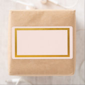 Gouden namaakfolie blanco etiket (Insitu)