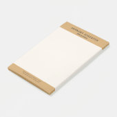Gouden namaakleer textuurontwerp post-it® notes (Schuin)