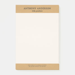Gouden namaakleer textuurontwerp post-it® notes