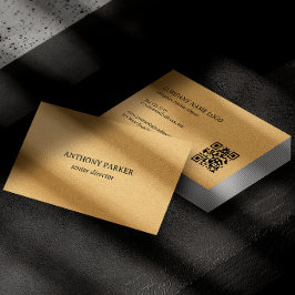 Gouden namaakleer textuurontwerp visitekaartje