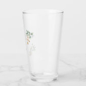 gouden Names Glam Foliage Wedding Glas (Links)