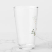 gouden Names Glam Foliage Wedding Glas (Rechts)