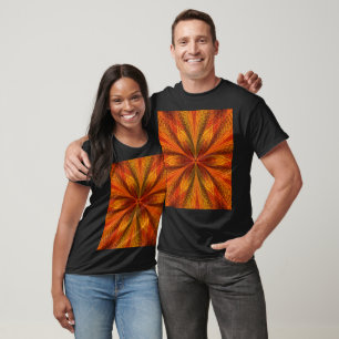 Gouden narcis Boheemse bloem grafisch T-shirt