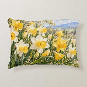 Gouden Narcissen Lentewei Accent Kussen