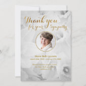 Gouden narcissen sympathie dank u kaart met foto (Voorkant)