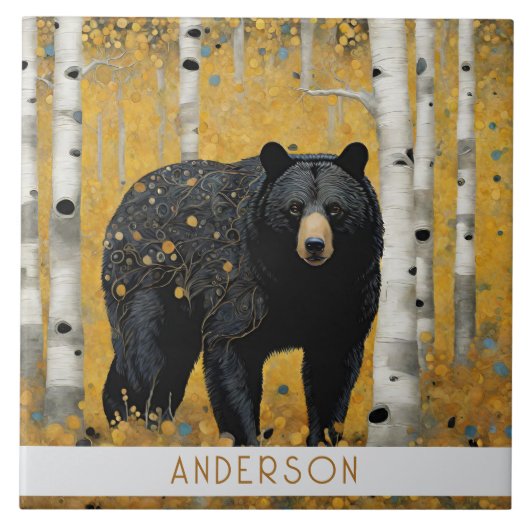 Gouden Natuur Keramische Tegel Tegeltje (Voorkant)