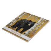 Gouden Natuur Keramische Tegel Tegeltje (Zijkant)