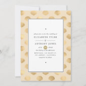 Gouden nautische bruiloft kaart (Voorkant)