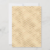 Gouden nautische bruiloft kaart (Achterkant)