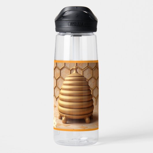 Gouden nectar waterfles (Achterkant)