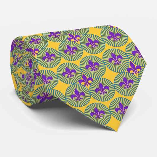 Gouden nekdas stropdas (Opgerold)