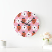 Gouden neon, abstracte kleurrijke lichten. grote klok (Huis)