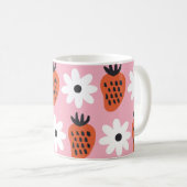 Gouden neon, abstracte kleurrijke lichten. koffiemok (Voorkant rechts)