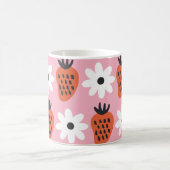 Gouden neon, abstracte kleurrijke lichten. koffiemok (Center)