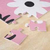 Gouden neon, abstracte kleurrijke lichten. legpuzzel (Zijkant)